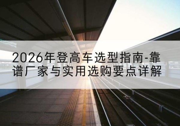 洮北登高车厂家推荐-2026年登高车选型指南-靠谱厂家与实用选购要点详解